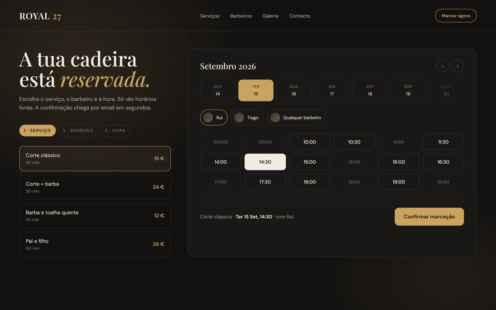 Royal 27 — home page